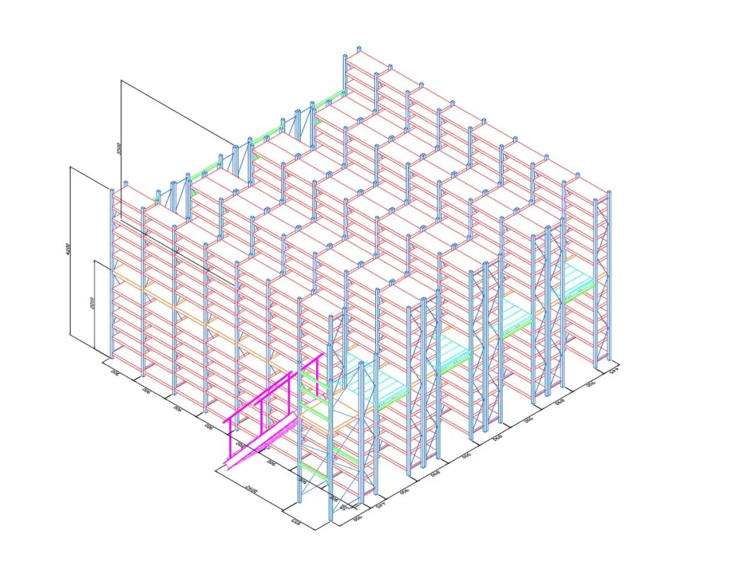 Steel Platform Structure Mezzanine Flooring Systems Storage Racking Shelf