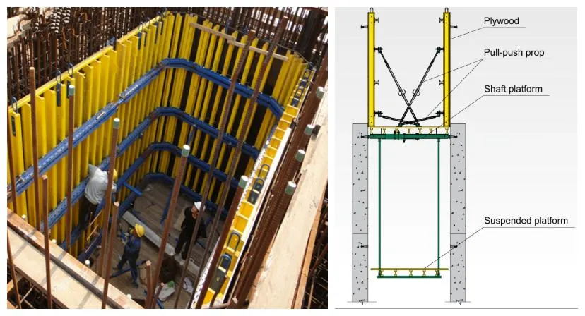 Lianggong Manufacture Simple/Quick/Economic Timber Beam/Steel Shaft Beam Platform for High-Rise Construction/Equipment Shaft/Stairwell with Good Price