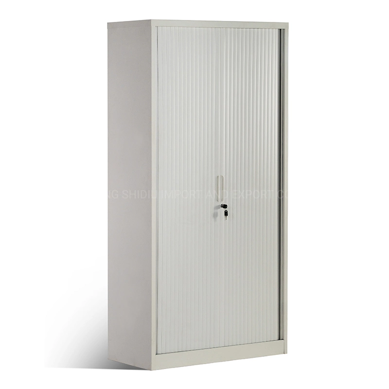Kd Large Roller Shutter Door File Cabinet Tambour Door Metal Filing Cupboard for Office Storage