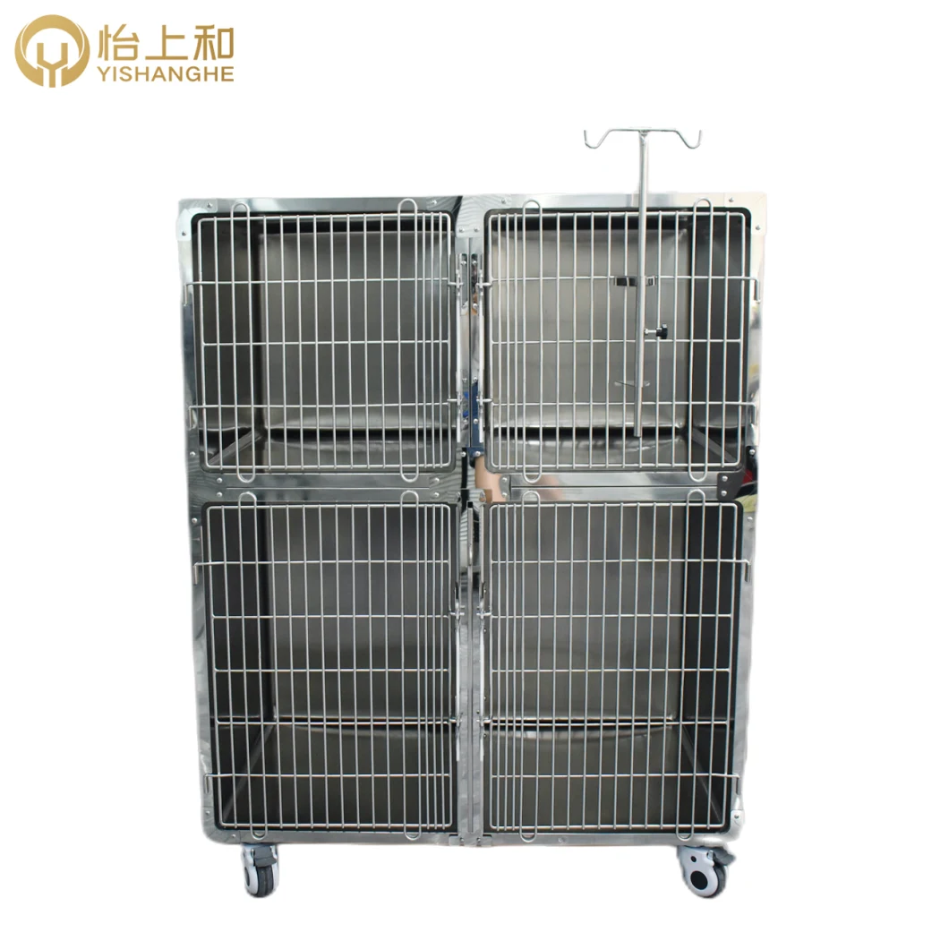 Manufacturer Medical Device Oxygen Veterinary Cage Stainless Steel Pet Hospital Infrared Therapy Cage Infrared Therapy Cage