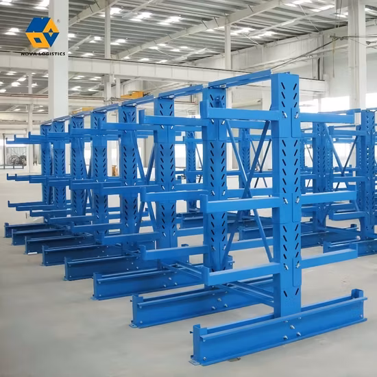 産業倉庫に保管するための頑丈なシングルアームまたはダブルアームのカンチレバーラック